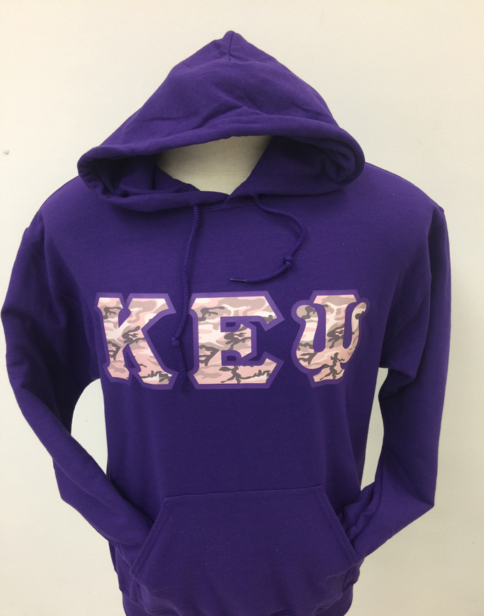 Kappa Epsilon Psi Purple Camo Letters | Non Stop Apparel