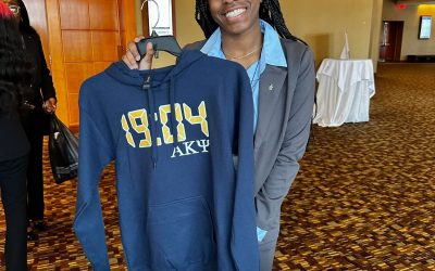 Alpha Kappa Psi Glitter Up Your Time Hoodie